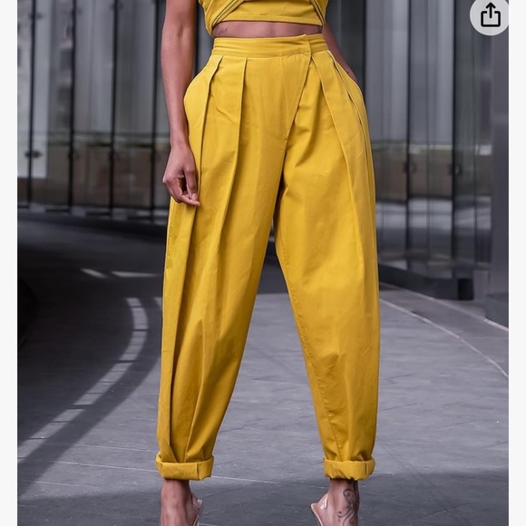 Pleated Pull-on Pants - Picture 7 of 8